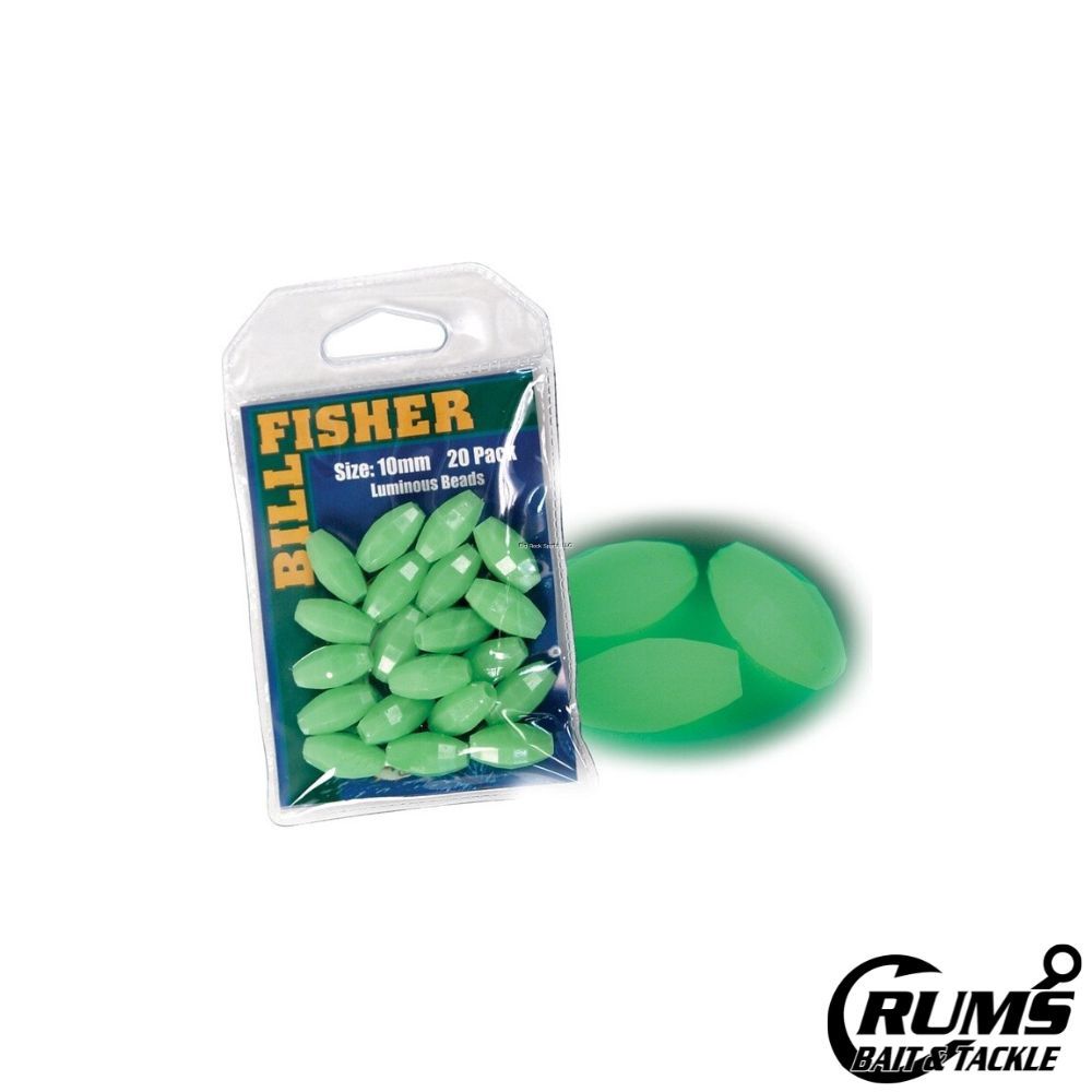 OGB-20 GLOW BEADS 10MM LUMINOUS 20PK