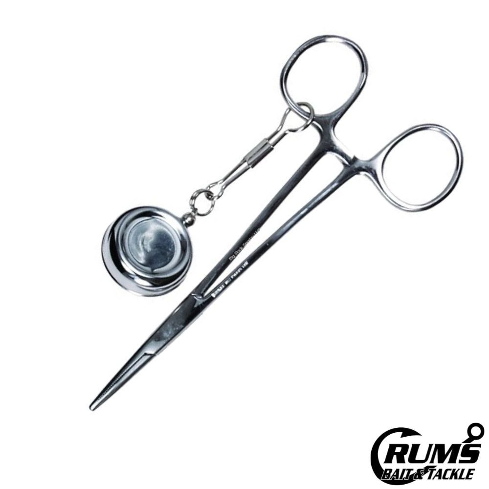 FORCEPS 5&quot; SS W/ SPOOL LANYARD