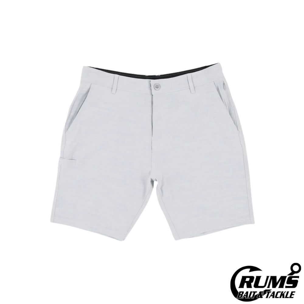 365 HYBRID CHINO FISHING SHORTS, COLOR: LIGHT GRAY, Size: 28