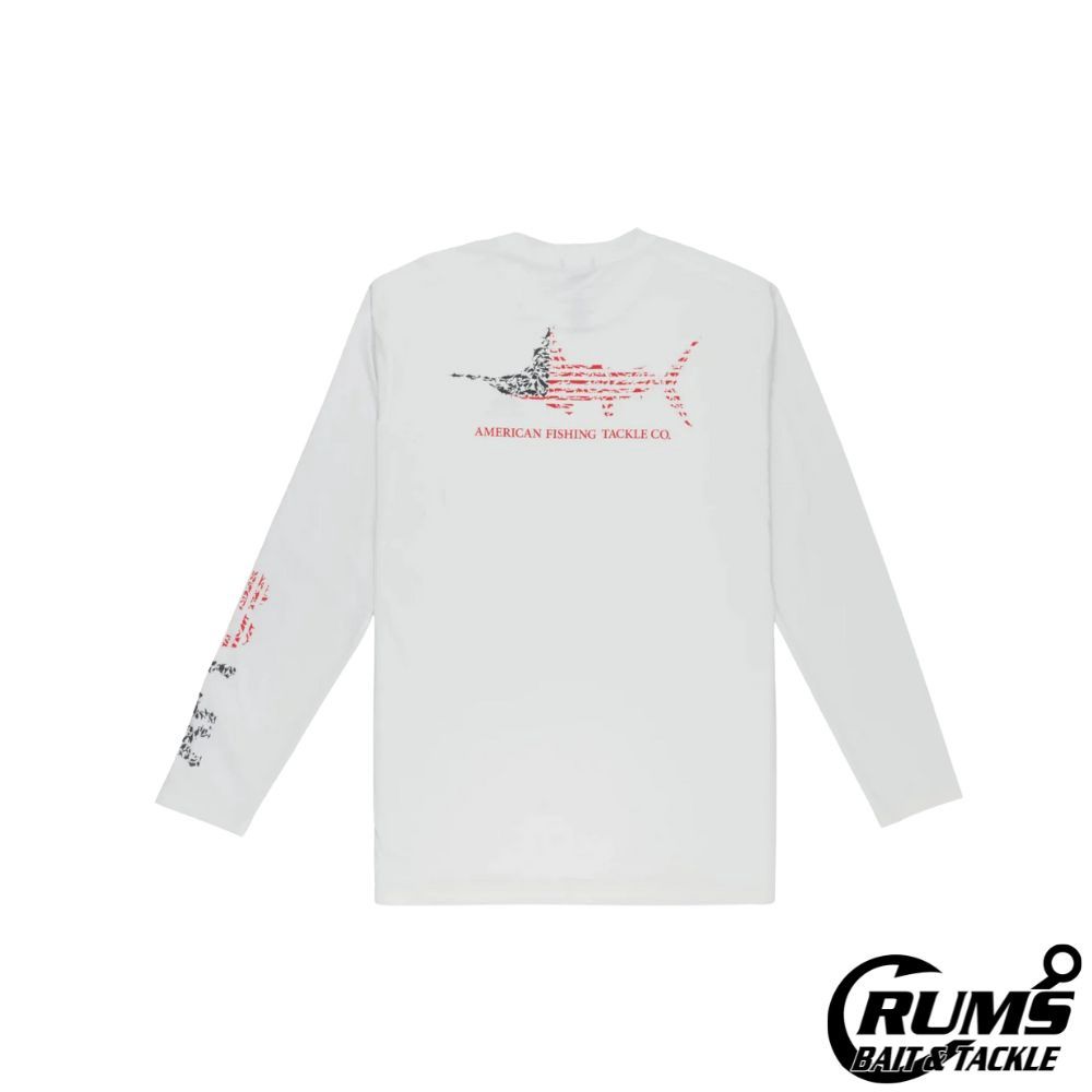 JIGFISH AMERICANA LS SHIRT, COLOR: WHITE, Size: S