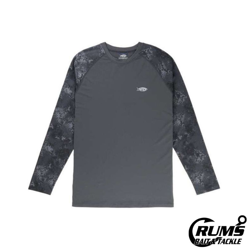 TACTICAL PERF LS, COLOR: CHARCOAL, Size: S