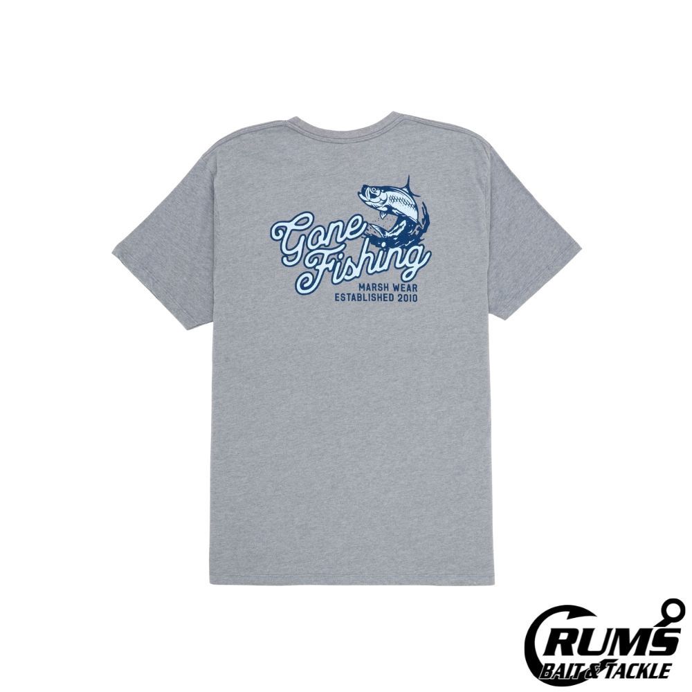 GONE FISHING GRAPHITE HEATHER, Size: S
