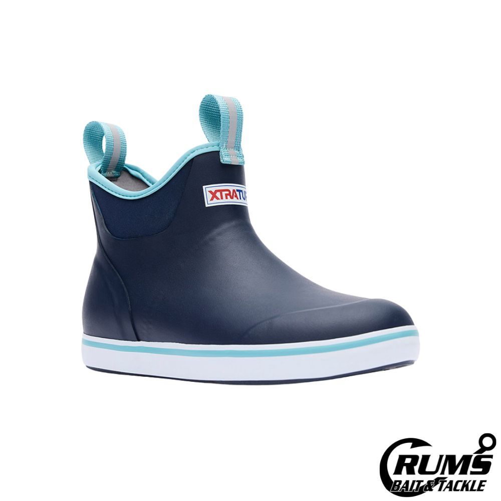 WOMENS ANKLE DECK BOOT, Size: 5, COLOR: NAVY BLUE