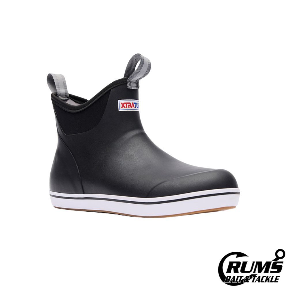 WOMENS 6 IN ANKLE DECK BOOT, COLOR: BLACK, Size: 5
