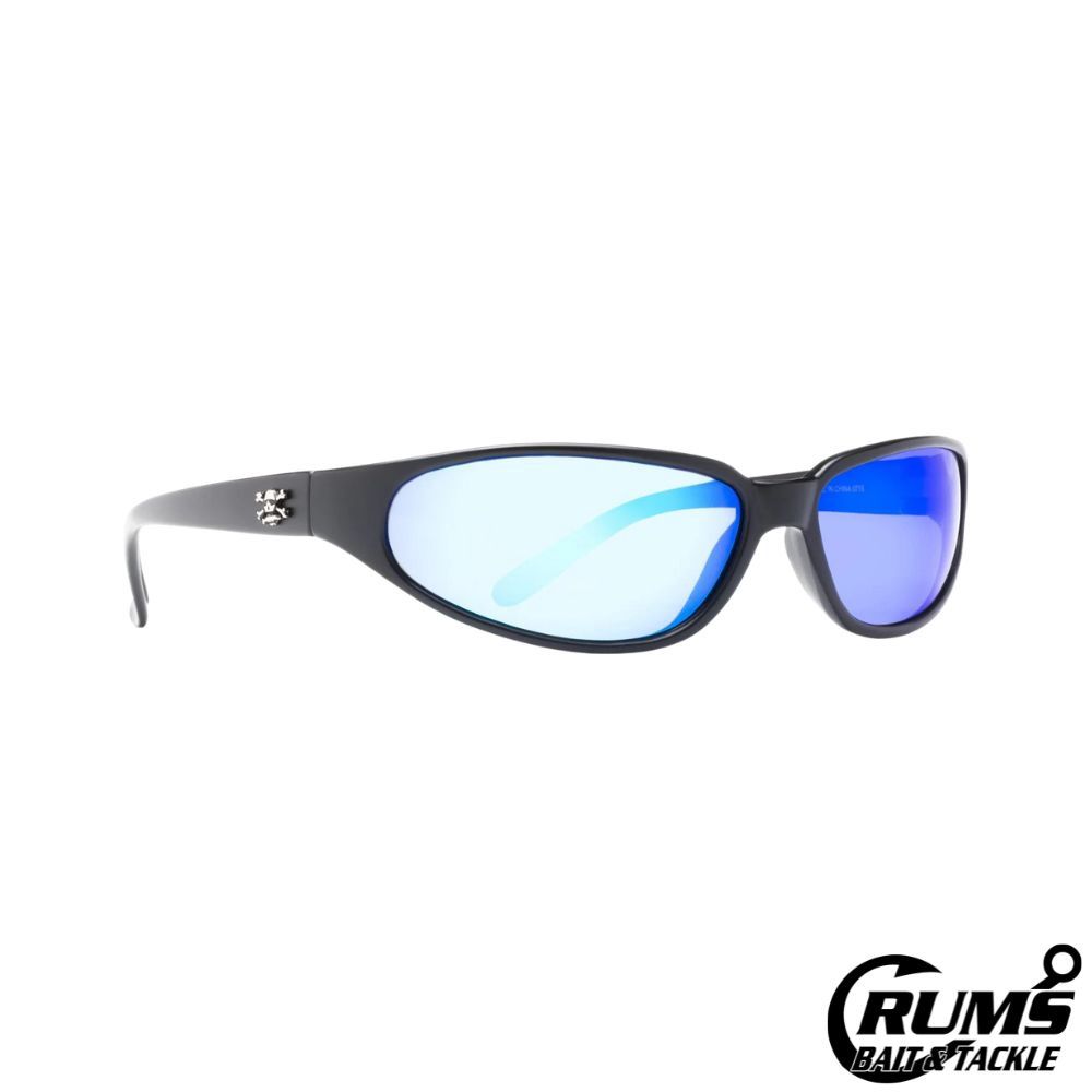 Calcutta SK1BM Sitka Sunglasses Matte Black Frame/Blue Mirror Lens 59mm Lens