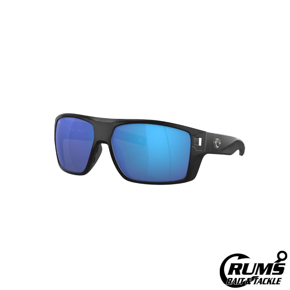 DIEGO, FRAME: MATTE BLACK, LENS: BLUE MIRROR 580G
