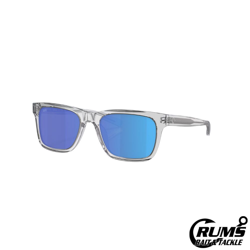 TYBEE, FRAME: SHINY LIGHT GRAY CRYSTAL, LENS: BLUE MIRROR 580G