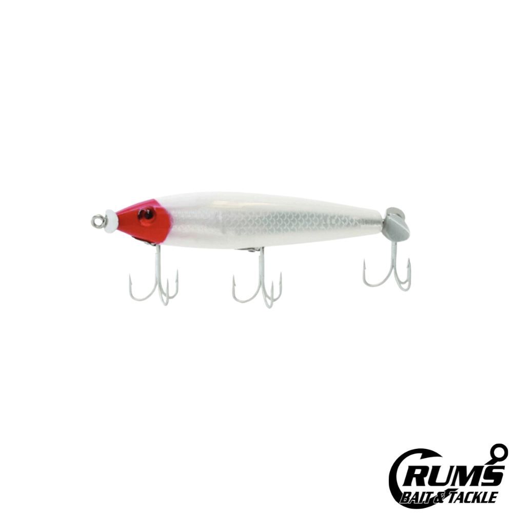 5M PROP BAIT DUAL PROP FLOATING TWICTCHBAIT, COLOR: RED HEAD/WHITE BACK &amp; BELLY/SILVER
