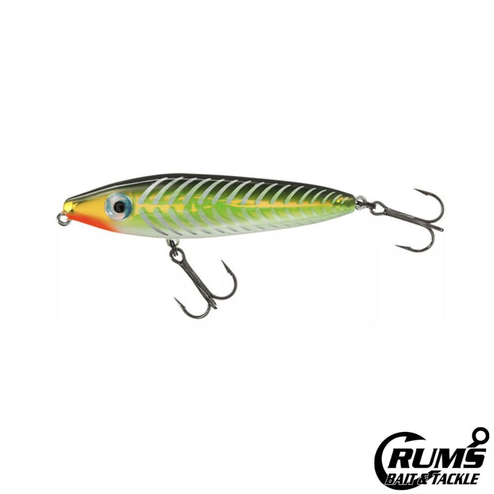 C85MR C-EYE PRO DOG JR SURFACE WALKER, COLOR: GREEN BACK/PEARL BELLY/CHARTREUSE/SILVER BONES