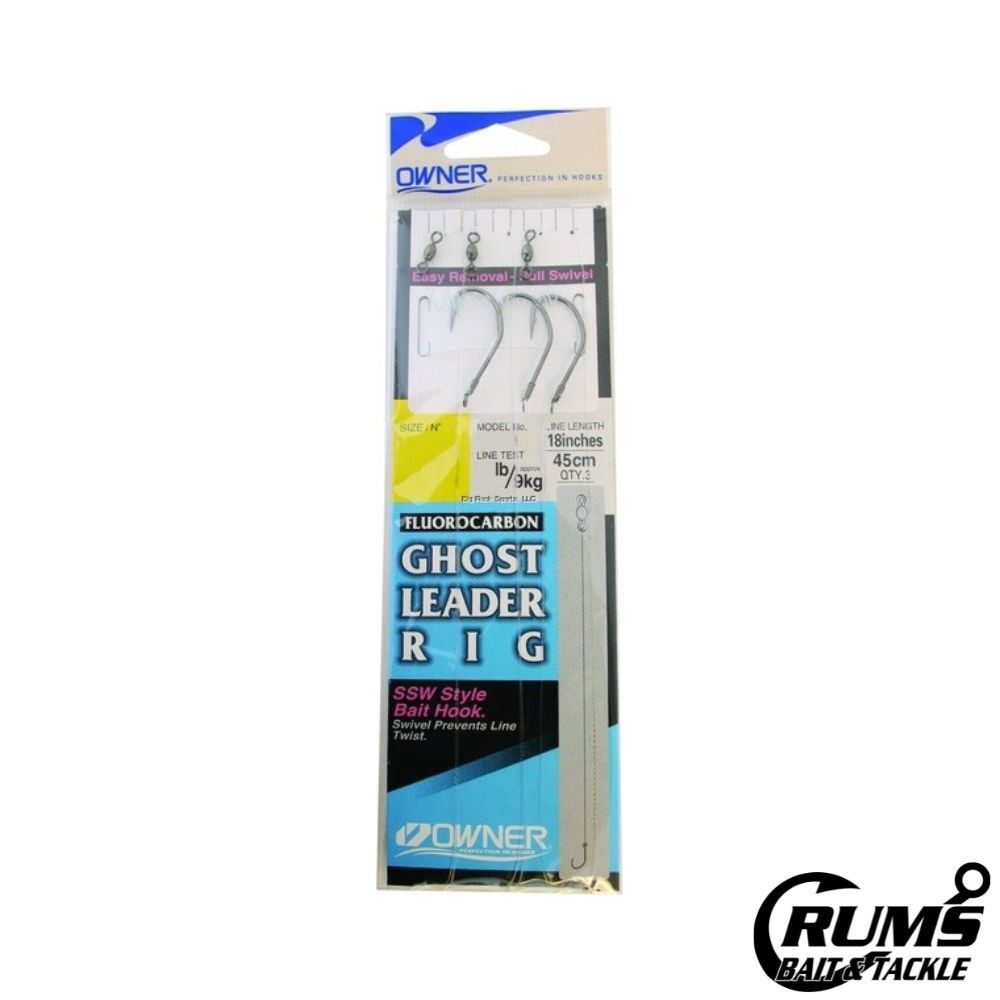 5215 GHOST LEADEADER FLUOROCARBON W/HK, Size: 1