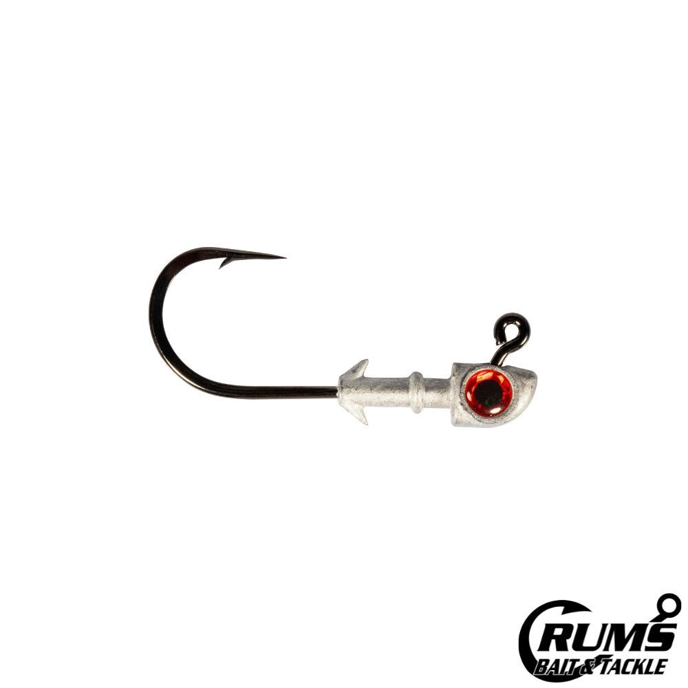 DIEZEL EYE JIGHEAD, Size: 8/0, WEIGHT: 1 OZ, COLOR: RED