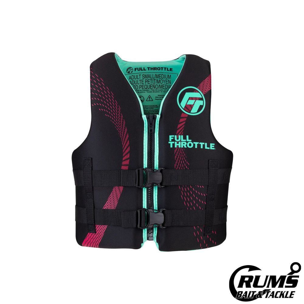 ADULT RAPID DRY LIFE JACKET, Size: S/M, COLOR: AQUA