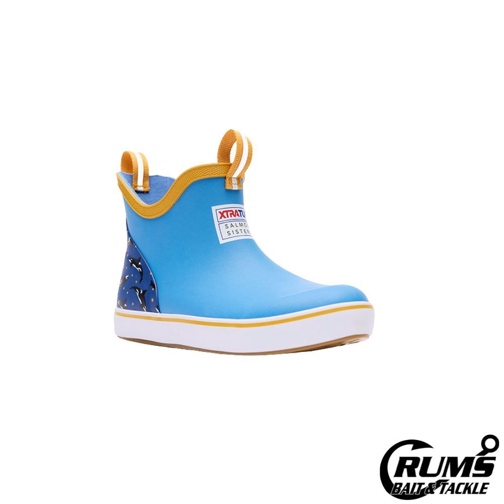KIDS ANKLE DECK BOOT, COLOR: LIGHT BLUE, Size: 8