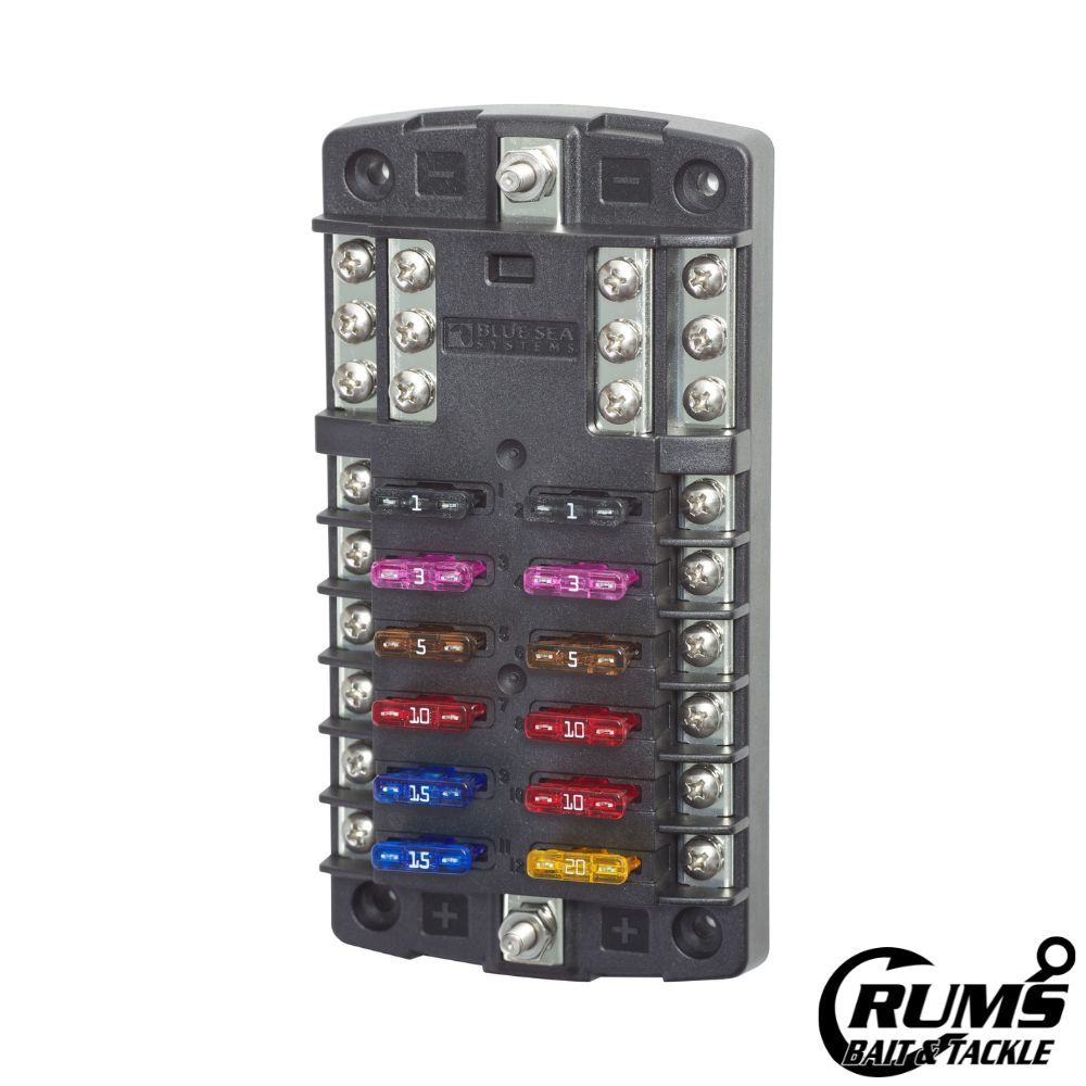 ST Blade Fuse Block - 12 Circuits with Negative Bus
