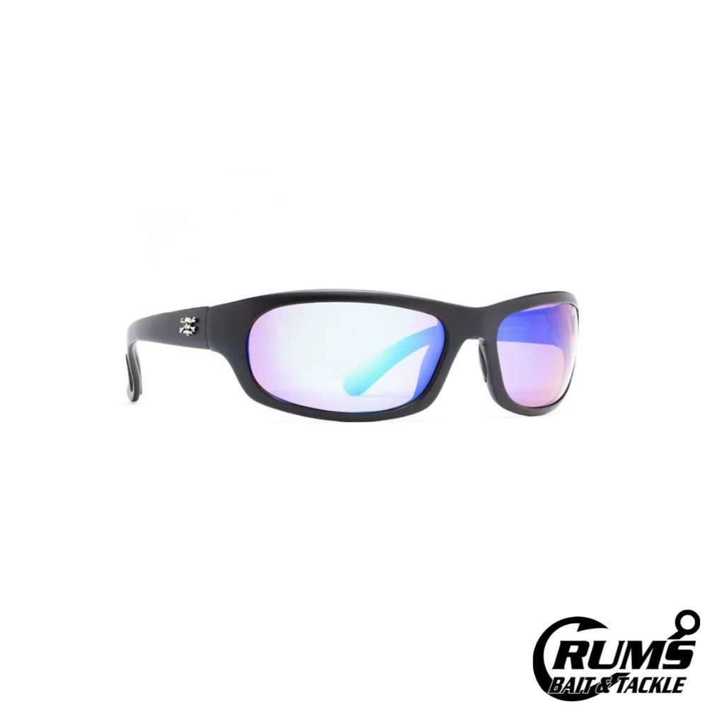 Calcutta HS1GM Horseshoe Sunglasses Matte Black Frame/Green Mirror Lens 63mm Lens
