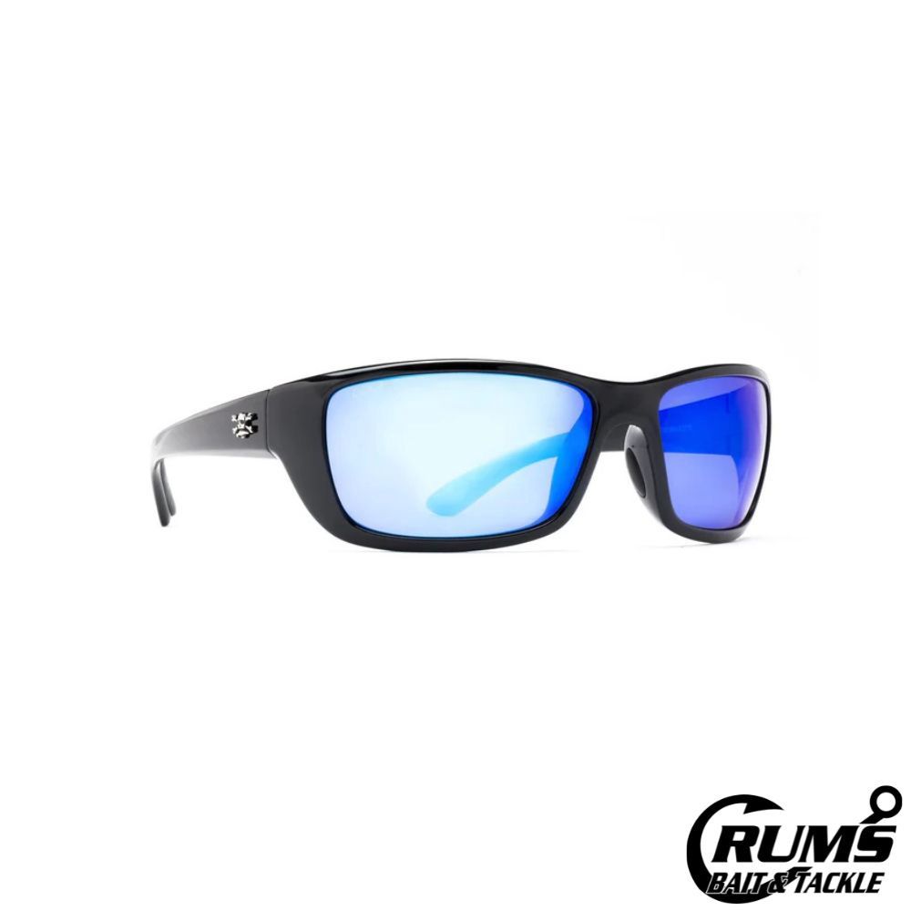 Calcutta BC1BM Boca Sunglasses Black Frame/Blue Mirror Lens 64mm Lens