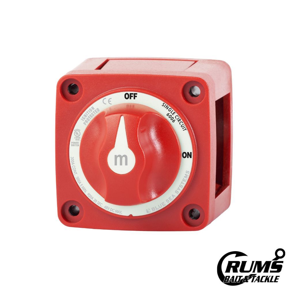 m-Series Mini On-Off Battery Switch with Knob - Red