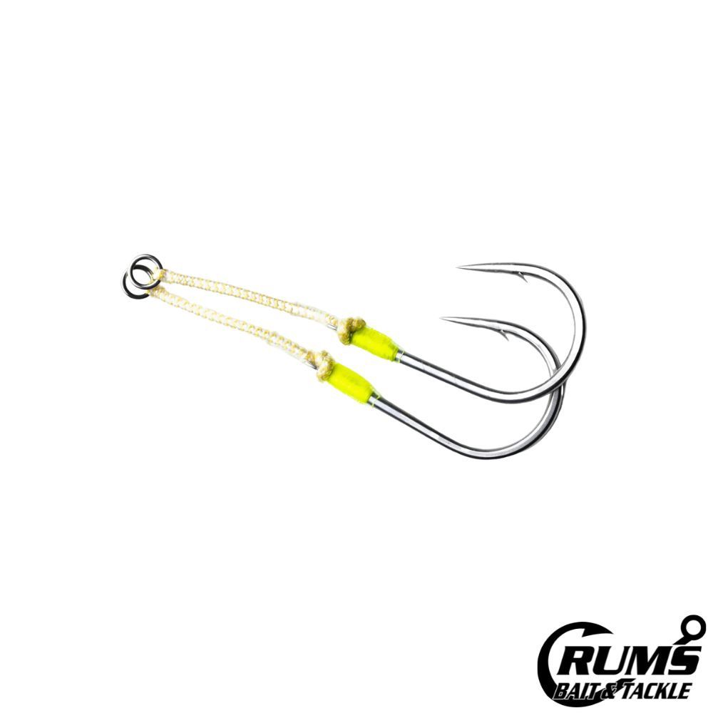 SINGLE ASSIST HOOKS (KEVLAR), Size: 4/0