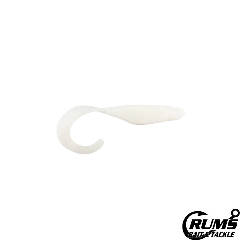 4&quot; SW Curly Shad, COLOR: WHITE