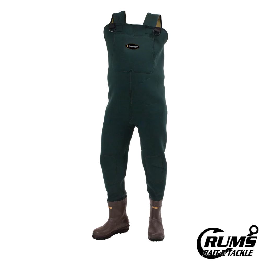 Frogg Toggs Amphib Neoprene Cleated Bootfoot Chest Wader, Size: 7