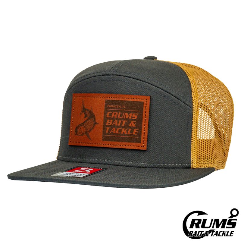 APPLIQUE - GENUINE LEATHER ETCHED TARPON