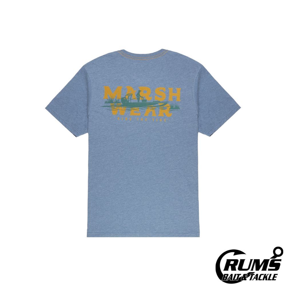 DRIFTER T-SHIRT, Size: S, COLOR: BLUEFIN HEATHER