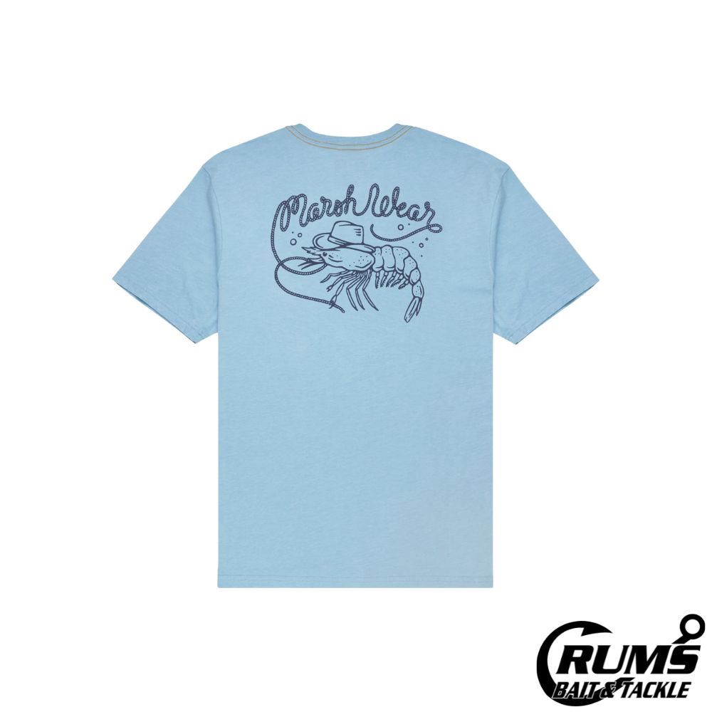WESTERN SHRIMP T-SHIRT, Size: S, COLOR: BLUESTEEL HEATHER