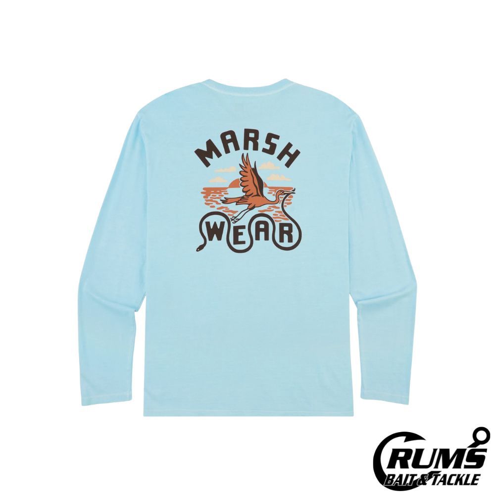 ON SALE BIG HAUL LS T-SHIRT, Size: S, COLOR: LIGHT BLUE