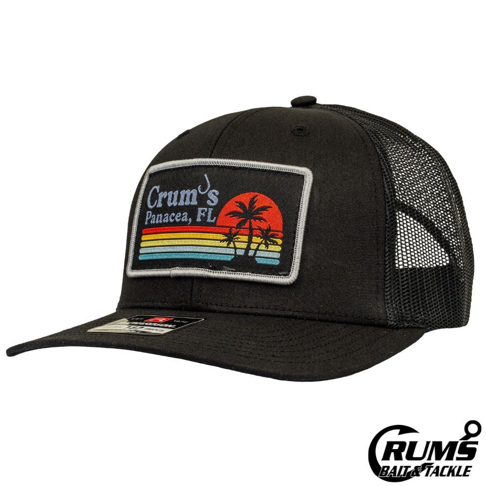 PATCH WOVEN CRUMS SUNSET RECT, COLOR: SOLID BLACK
