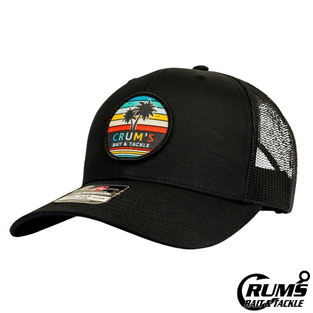 PATCH WOVEN CRUMS SUNSET CIRCLE, COLOR: SOLID BLACK