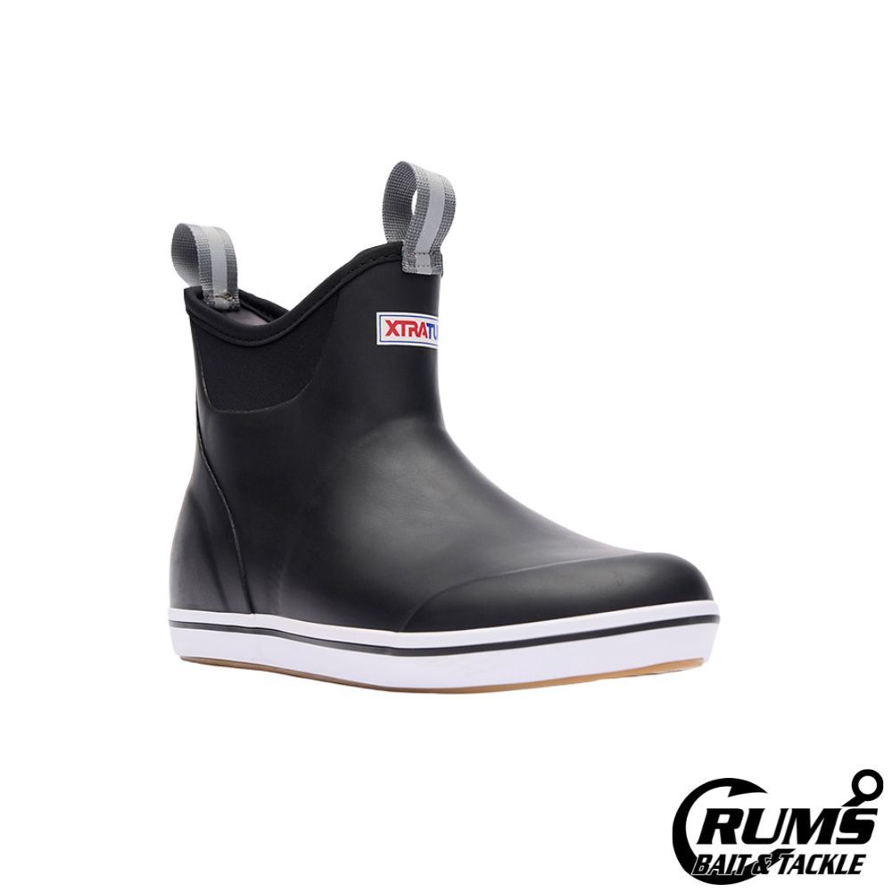 MENS 6 IN ANKLE DECK BOOT, Size: 8, COLOR: BLACK