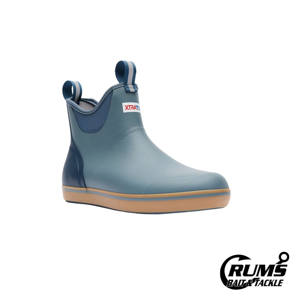 MENS ANKLE 6IN DECK BOOT, COLOR: STORMY BLUE, Size: 7