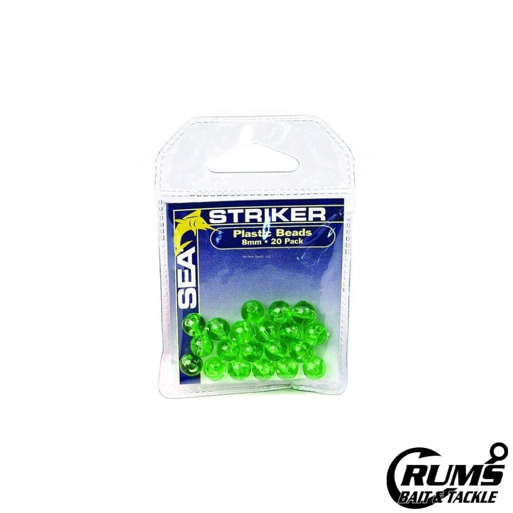 8CHB ROUND BEADS 20PK 8MM CHARTREUSE