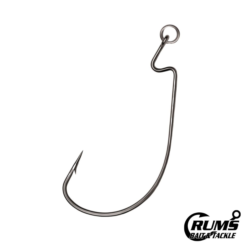 RINGED WIDE GAP HOOK BLACK NICKEL, Size: #5/0