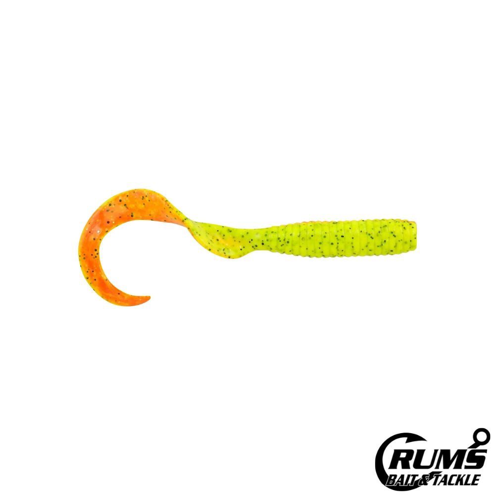 GULP 8" SALTWATER GRUB, COLOR: FIRETIGER