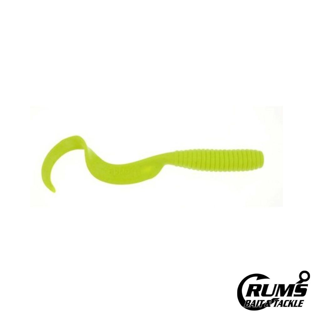GULP 6" SALTWATER GRUB, COLOR: CHARTREUSE