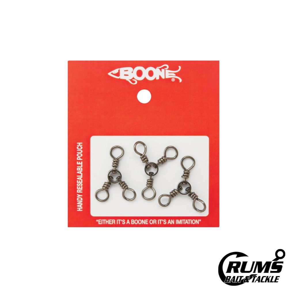 3 WAY BLK SWIVELS, Size: 3/0 140LBS