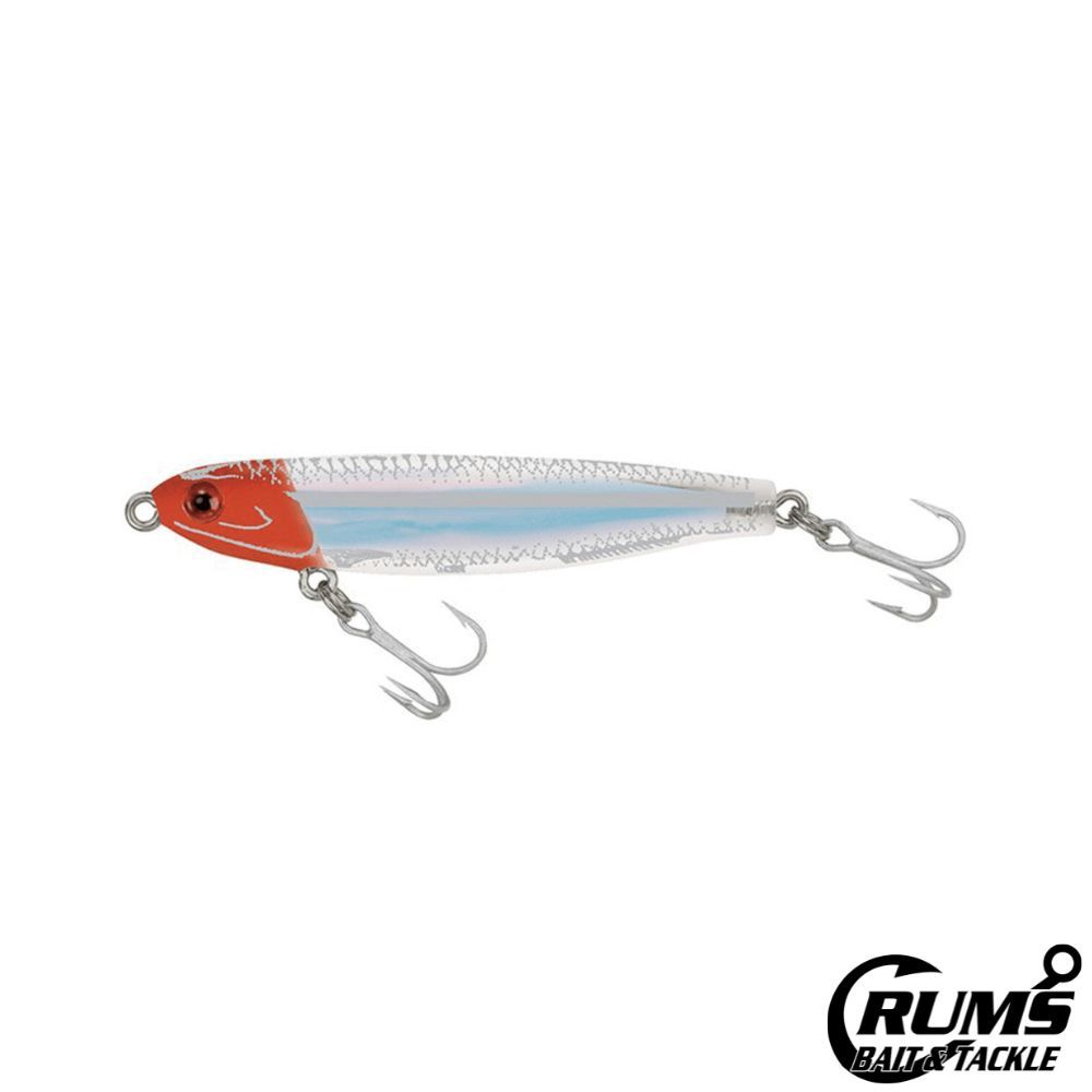 9MR MIRRORGLASS SUSPENDING TWITCHBAIT, COLOR: RED HEAD/WHITE/SILVER