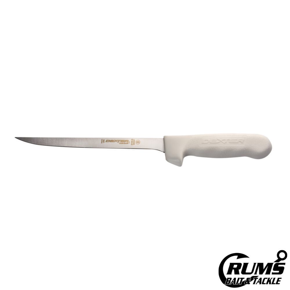 NARROW FILLET KNIFE, LENGTH: 8 INCH WHITE