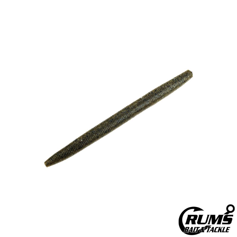 3X ZERO SINKING STICK WORM, COLOR: GREEN PUMPKIN