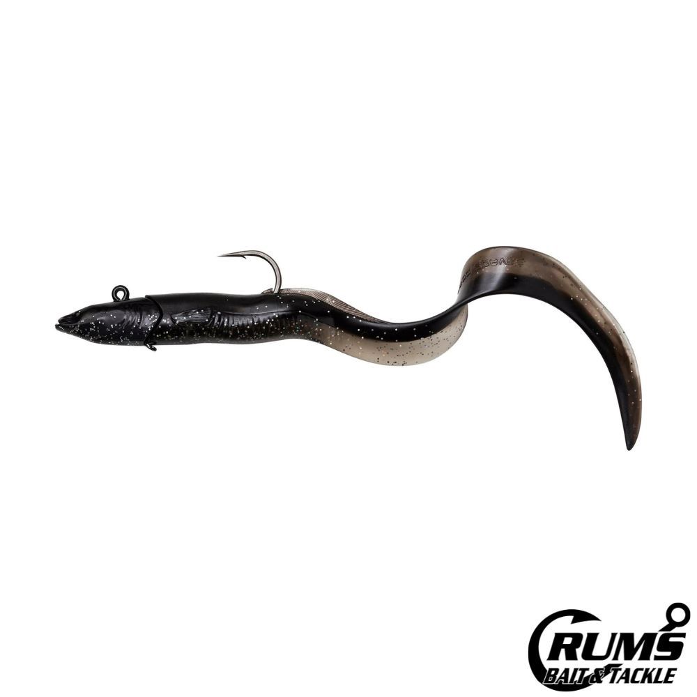 REAL EEL JIG, COLOR: BLACK, Size: 2 1/3 OZ-8IN