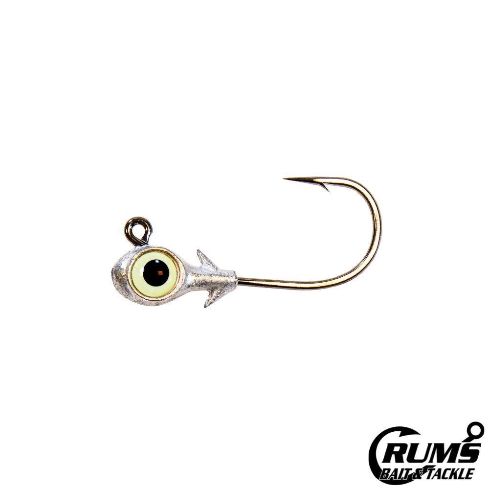 TROUT EYE FINESSE JIGHEADS, COLOR: GLOW, Size: 3/16 OZ