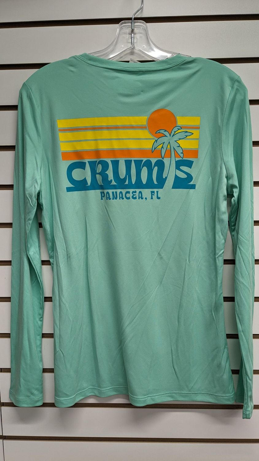 CRUMS LADIES PALM TREE, COLOR: BR SEAFOAM, Size: XS