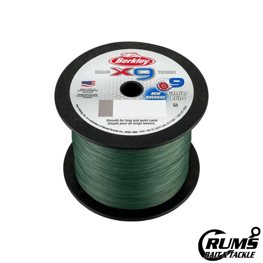 BERKLEY X9 BRAID, WEIGHT: X9BBK8-22