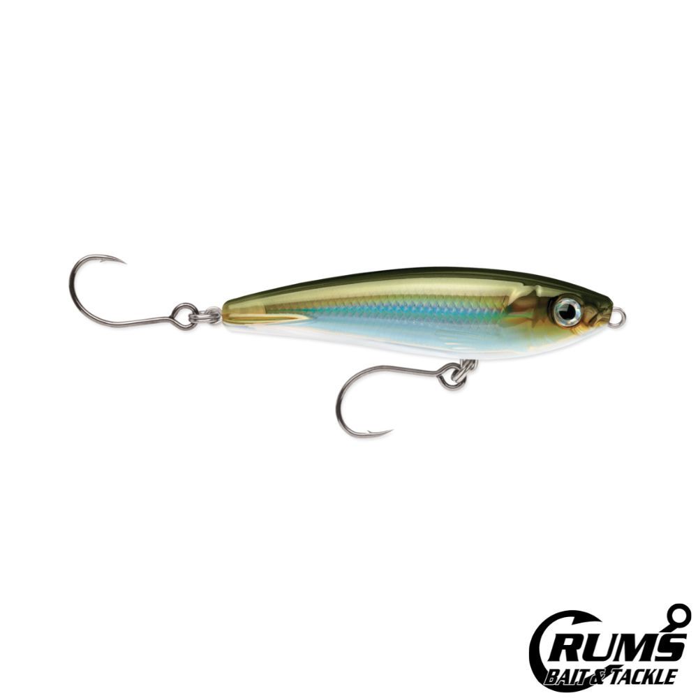 X-RAP SALTWATER SUBWALK, COLOR: MOSS BACK SHINER (MBS), Size: 2-3/4" (SXRSB07)