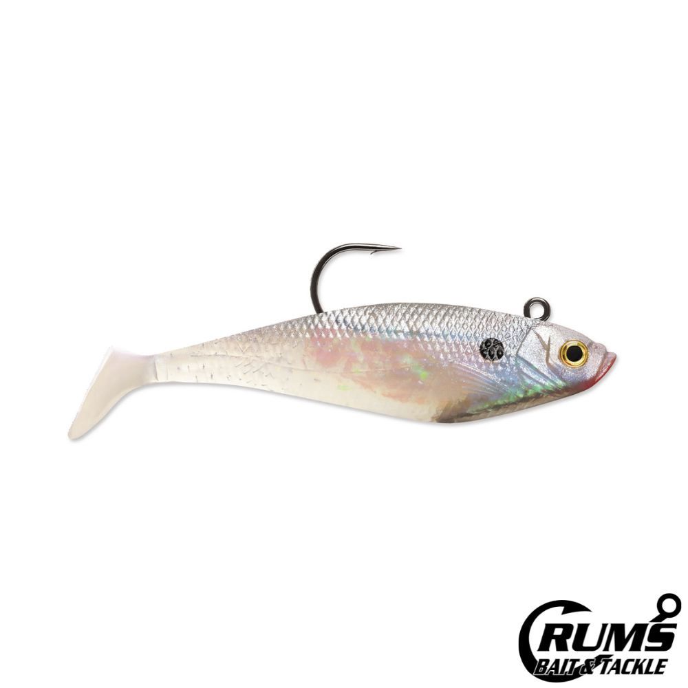WILDEYE SWIM SHAD, COLOR: PEARL, Size: 2" (1/8 OZ)
