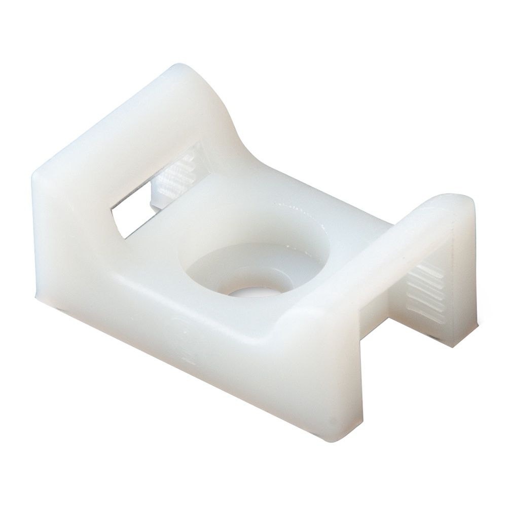 Cable Tie Mount - Natural - #10 Screw - 25-Piece