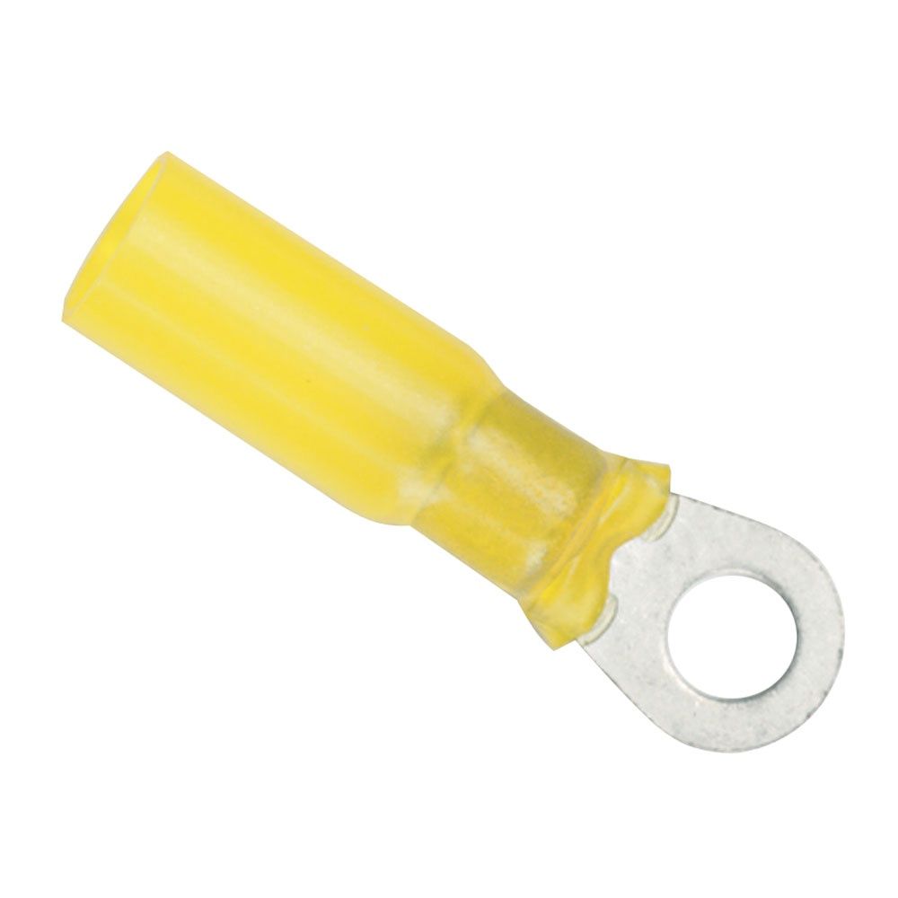 12-10 Gauge - 3/8" Heat Shrink Ring Terminal - 3-Pack