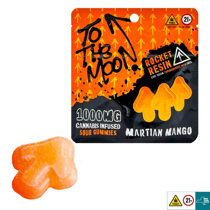 To The Moon 1000mg THC Rocket Resin Infused Gummies