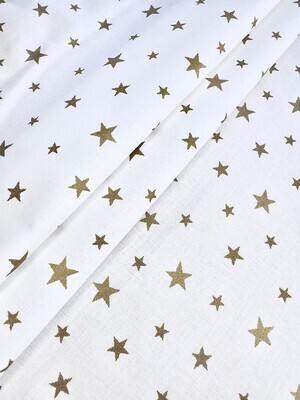 Ranforce white color with gold stars